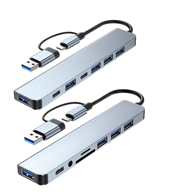 Two-to-seven splitter seven-in-one docking station usb3.0 high-speed transmission hub docking station multi-function hub