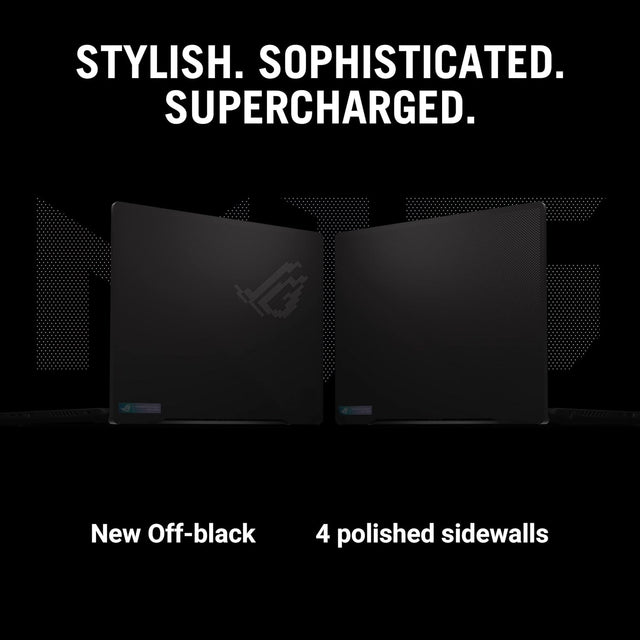 ASUS ROG Zephyrus M16 GU604VZ-N4055W (Off Black) Gaming Laptop, i9-13900H 32GB 1TB Performance SSD, NV RTX4080, 12GB VRAM, WIN11 HOME, 16.0-inch (2560 x 1600) 240Hz, IR Webcame, Backlit-RGB-Eng-Arb-KB