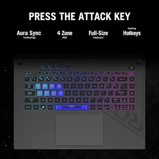 ASUS ROG Strix G16 G614JV Gaming Laptop, 16" 2K FHD+ IPS 165Hz Display, Intel Core i9-13980HX, 16GB RAM, 1TB SSD, GeForce RTX 4060 8GB GPU, ENG Backlit K/B, Win 11, Eclipse Gray