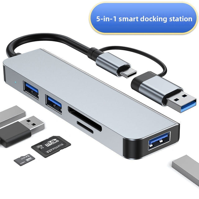 Two-to-seven splitter seven-in-one docking station usb3.0 high-speed transmission hub docking station multi-function hub