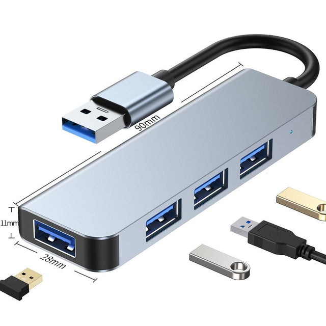 Two-to-seven splitter seven-in-one docking station usb3.0 high-speed transmission hub docking station multi-function hub